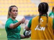 25 September 2021; Eimear Considine of Ireland during the warm-up before the Rugby World Cup 2022 Europe qualifying tournament match between Ireland and Scotland at Stadio Sergio Lanfranchi in Parma, Italy. Photo by Roberto Bregani/Sportsfile