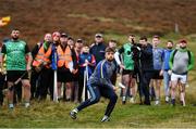 25 September 2021; Colin Ryan of Limerick watches his shot during the M. Donnelly GAA All-Ireland Poc Fada finals at Annaverna Mountain in the Cooley Peninsula, Ravensdale, Louth. Photo by Ben McShane/Sportsfile