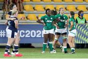 25 September 2021; Ireland players dejected after defeat in the Rugby World Cup 2022 Europe qualifying tournament match between Ireland and Scotland at Stadio Sergio Lanfranchi in Parma, Italy. Photo by Roberto Bregani/Sportsfile