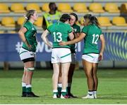 25 September 2021; Dejected Ireland players after the Rugby World Cup 2022 Europe qualifying tournament match between Ireland and Scotland at Stadio Sergio Lanfranchi in Parma, Italy. Photo by Roberto Bregani/Sportsfile