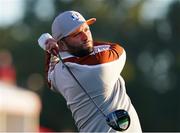 25 September 2021; Jon Rahm of Team Europe during his Saturday morning foursomes match with Sergio Garcia against Brooks Koepka and Daniel Berger of Team USA at the Ryder Cup 2021 Matches at Whistling Straits in Kohler, Wisconsin, USA. Photo by Tom Russo/Sportsfile