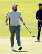 25 September 2021; Shane Lowry reacts to a putt  during his Saturday afternoon fourballs match against Tony Finau and Harris English of Team USA at the Ryder Cup 2021 Matches at Whistling Straits in Kohler, Wisconsin, USA. Photo by Tom Russo/Sportsfile