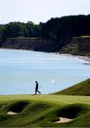 25 September 2021; Dustin Johnson of Team USA walks the green during his Saturday afternoon fourballs match against Ian Poulter and Rory McIlroy of Team Europe at the Ryder Cup 2021 Matches at Whistling Straits in Kohler, Wisconsin, USA. Photo by Tom Russo/Sportsfile