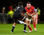 25 September 2021; Dave Kilcoyne of Munster in action against Henco Venter of Cell C Sharks during the United Rugby Championship match between Munster and Cell C Sharks at Thomond Park in Limerick. Photo by Seb Daly/Sportsfile
