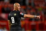 25 September 2021; Ruan Pienaar of Cell C Sharks during the United Rugby Championship match between Munster and Cell C Sharks at Thomond Park in Limerick. Photo by Seb Daly/Sportsfile