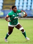 25 September 2021; Linda Djougang of Ireland during the Rugby World Cup 2022 Europe qualifying tournament match between Ireland and Scotland at Stadio Sergio Lanfranchi in Parma, Italy. Photo by Roberto Bregani/Sportsfile