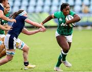 25 September 2021; Linda Djougang of Ireland during the Rugby World Cup 2022 Europe qualifying tournament match between Ireland and Scotland at Stadio Sergio Lanfranchi in Parma, Italy. Photo by Roberto Bregani/Sportsfile