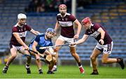 26 September 2021; Killian Gleeson of Nenagh Éire Óg in action against Borris-Ileigh players, from left, Kieran Maher, Niall Kenny and Jerry Kelly during the Tipperary Senior Hurling Championship Group 4 match between Borris-Ileigh and Nenagh Éire Óg at Semple Stadium in Thurles, Tipperary. Photo by Sam Barnes/Sportsfile