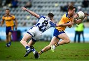 26 September 2021; David Lacey of Na Fianna in action against Aran Waters of Ballyboden St Enda's during the Go Ahead Dublin Senior Club Football Championship Group 1 match between Ballyboden St Endas and Na Fianna at Parnell Park in Dublin. Photo by David Fitzgerald/Sportsfile