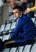 26 September 2021; Eoin Murchan of Na Fianna looks on from the stands during the Go Ahead Dublin Senior Club Football Championship Group 1 match between Ballyboden St Endas and Na Fianna at Parnell Park in Dublin. Photo by David Fitzgerald/Sportsfile