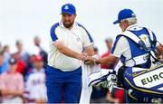 26 September 2021; Rory McIlroy of Team Europe and caddie Brian Martin during their Sunday singles match against Patrick Cantlay of Team USA at the Ryder Cup 2021 Matches at Whistling Straits in Kohler, Wisconsin, USA. Photo by Tom Russo/Sportsfile