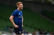 25 September 2021; Ciarán Frawley of Leinster during the United Rugby Championship match between Leinster and Vodacom Bulls at Aviva Stadium in Dublin.  Photo by David Fitzgerald/Sportsfile