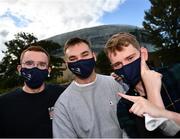 25 September 2021; Laya healthcare masks are seen outside the stadium prior to the United Rugby Championship match between Leinster and Vodacom Bulls at Aviva Stadium in Dublin.  Photo by David Fitzgerald/Sportsfile
