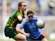 5 September 2021; Sinéad Aherne of Dublin in action against Mary Kate Lynch of Meath during the TG4 All-Ireland Ladies Senior Football Championship Final match between Dublin and Meath at Croke Park in Dublin. Photo by Piaras Ó Mídheach/Sportsfile