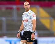 25 September 2021; Ruan Pienaar of Cell C Sharks during the warm-up before the United Rugby Championship match between Munster and Cell C Sharks at Thomond Park in Limerick. Photo by Piaras Ó Mídheach/Sportsfile