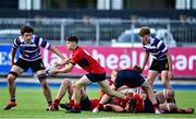 27 September 2021; Josh Gordon of CUS during the Bank of Ireland Leinster Schools Junior Cup Round 1 match between CUS and Terenure College at Energia Park in Dublin. Photo by Eóin Noonan/Sportsfile