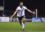 27 September 2021; Patrick Hoban of Dundalk celebrates after scoring his side's second goal during the SSE Airtricity League Premier Division match between Dundalk and Bohemians at Oriel Park in Dundalk, Louth. Photo by Ben McShane/Sportsfile