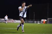 27 September 2021; Patrick Hoban of Dundalk celebrates after scoring his side's second goal during the SSE Airtricity League Premier Division match between Dundalk and Bohemians at Oriel Park in Dundalk, Louth. Photo by Ben McShane/Sportsfile