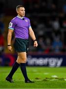 25 September 2021; Referee Craig Evans during the United Rugby Championship match between Munster and Cell C Sharks at Thomond Park in Limerick. Photo by Piaras Ó Mídheach/Sportsfile
