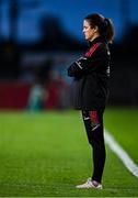 25 September 2021; Munster performance psychologist Caroline Currid during the warm-up before the United Rugby Championship match between Munster and Cell C Sharks at Thomond Park in Limerick. Photo by Piaras Ó Mídheach/Sportsfile