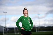 29 September 2021; Republic of Ireland Women's Under-19 defender Jessie Stapleton at a media event to confirm that their UEFA Women's Under-19 European Championship Qualifying Round games in October will be held in Limerick. Photo by David Fitzgerald/Sportsfile