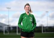 29 September 2021; Republic of Ireland Women's Under-19 defender Jessie Stapleton at a media event to confirm that their UEFA Women's Under-19 European Championship Qualifying Round games in October will be held in Limerick. Photo by David Fitzgerald/Sportsfile