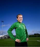 28 September 2021; Orlaith O'Mahony during a Republic of Ireland Women's U17 Media Event at FAI HQ in Abbotstown, Dublin. Photo by David Fitzgerald/Sportsfile