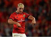 25 September 2021; Dan Goggin of Munster during the United Rugby Championship match between Munster and Cell C Sharks at Thomond Park in Limerick. Photo by Piaras Ó Mídheach/Sportsfile