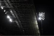 25 September 2021; A general view of a floodlight during the United Rugby Championship match between Munster and Cell C Sharks at Thomond Park in Limerick. Photo by Piaras Ó Mídheach/Sportsfile