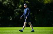28 September 2021; Head coach Leo Cullen during a Leinster Rugby squad training session at UCD in Dublin. Photo by Harry Murphy/Sportsfile