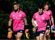 28 September 2021; Andrew Porter, left, and Cian Healy during a Leinster Rugby squad training session at UCD in Dublin. Photo by Harry Murphy/Sportsfile