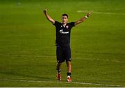 29 September 2021; Marko Lazetic of Crvena Zvezda celebrates following the UEFA Youth League First Round First Leg match between St Patrick’s Athletic and Crvena Zvezda at Richmond Park in Dublin. Photo by David Fitzgerald/Sportsfile