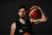 30 September 2021; Kyle Burke of Portlaoise Panthers at the National Basketball Arena for the National League launch and sponsorship announcement at the National Basketball Arena in Tallaght, Dublin. The men's Super League and Division One were renamed the InsureMyVan.ie Super League and InsureMyVan.ie Division One. The women's Super League and Division One is now called MissQuote.ie Super League and MissQuote.ie Division One. Photo by David Fitzgerald/Sportsfile