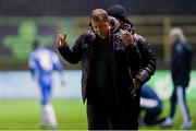 1 October 2021; Dundalk manager Vinny Perth during the SSE Airtricity League Premier Division match between Finn Harps and Dundalk at Finn Park in Ballybofey, Donegal. Photo by Ramsey Cardy/Sportsfile