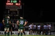 1 October 2021; The Vodacom Bulls gather after Connacht scored their fifth try during the United Rugby Championship match between Connacht and Vodacom Bulls at The Sportsground in Galway. Photo by Brendan Moran/Sportsfile