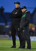 1 October 2021; Connacht head coach Andy Friend with forwards coach Dewald Senekal, left, before the United Rugby Championship match between Connacht and Vodacom Bulls at The Sportsground in Galway. Photo by Brendan Moran/Sportsfile