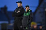 1 October 2021; Connacht head coach Andy Friend with forwards coach Dewald Senekal, left, before the United Rugby Championship match between Connacht and Vodacom Bulls at The Sportsground in Galway. Photo by Brendan Moran/Sportsfile