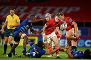 2 October 2021; Mike Haley of Munster in action against Adre Smith, 4, and Nama Xaba of DHL Stormers during the United Rugby Championship match between Munster and DHL Stormers at Thomond Park in Limerick. Photo by Sam Barnes/Sportsfile