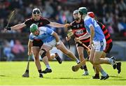 3 October 2021; Gavin O'Brien of Roanmore in action against Tadhg Foley of Ballygunner during the Waterford County Senior Club Hurling Championship Final match between Roanmore and Ballygunner at Walsh Park in Waterford. Photo by Piaras Ó Mídheach/Sportsfile