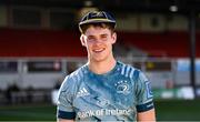 3 October 2021; Rob Russell of Leinster with his first cap after his side's victory in the United Rugby Championship match between Dragons and Leinster at Rodney Parade in Newport, Wales. Photo by Harry Murphy/Sportsfile