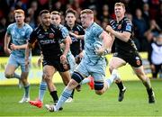 3 October 2021; Dan Leavy of Leinster makes a break during the United Rugby Championship match between Dragons and Leinster at Rodney Parade in Newport, Wales. Photo by Harry Murphy/Sportsfile