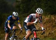 3 October 2021; Ryan Mullen of Trek - Segafredo, right, and Sam Bennett of Deceuninck - Quick-Step during the senior men's road race at the 2021 Cycling Ireland Road National Championships in Wicklow. Photo by David Fitzgerald/Sportsfile