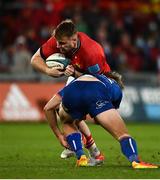2 October 2021; Rory Scannell of Munster in action against Dan du Plessis of DHL Stormers during the United Rugby Championship match between Munster and DHL Stormers at Thomond Park in Limerick. Photo by Sam Barnes/Sportsfile