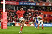 2 October 2021; Joey Carbery of Munster during the United Rugby Championship match between Munster and DHL Stormers at Thomond Park in Limerick. Photo by Sam Barnes/Sportsfile