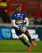 2 October 2021; Manie Libbok of DHL Stormers during the United Rugby Championship match between Munster and DHL Stormers at Thomond Park in Limerick. Photo by Sam Barnes/Sportsfile