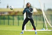 4 October 2021; David Odumosu during a Republic of Ireland U21 training session at the FAI National Training Centre in Abbotstown in Dublin. Photo by Seb Daly/Sportsfile