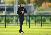 4 October 2021; Assistant manager John O'Shea during a Republic of Ireland U21 training session at the FAI National Training Centre in Abbotstown in Dublin. Photo by Seb Daly/Sportsfile