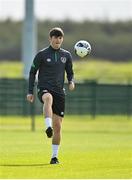 4 October 2021; Colm Whelan during a Republic of Ireland U21 training session at the FAI National Training Centre in Abbotstown in Dublin. Photo by Seb Daly/Sportsfile