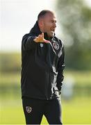 4 October 2021; Coach Alan Reynolds during a Republic of Ireland U21 training session at the FAI National Training Centre in Abbotstown in Dublin. Photo by Seb Daly/Sportsfile