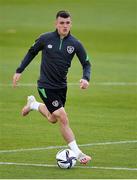 4 October 2021; Jason Knight during a Republic of Ireland training session at the FAI National Training Centre in Abbotstown in Dublin. Photo by Stephen McCarthy/Sportsfile